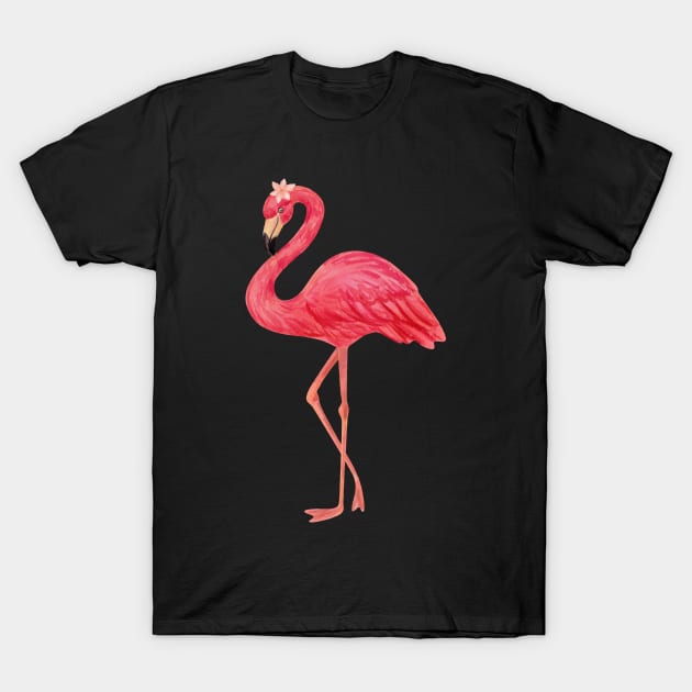 flamingo queen T-Shirt by killzilla